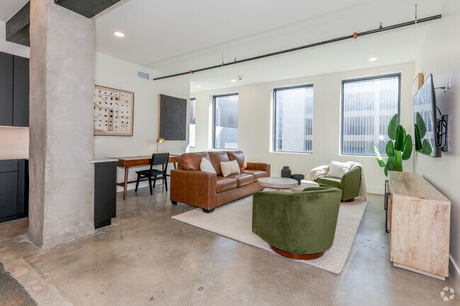 2BR, 2BA - 1468SF - D - Living Area - The Beacon Building