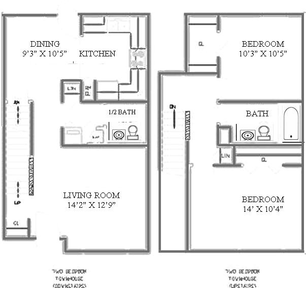 2HAB/1.5BA - Oakridge Village Apartments