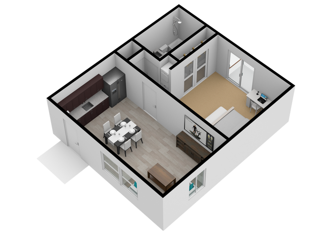 Plano de planta 3D - 1004 Derwood Ct