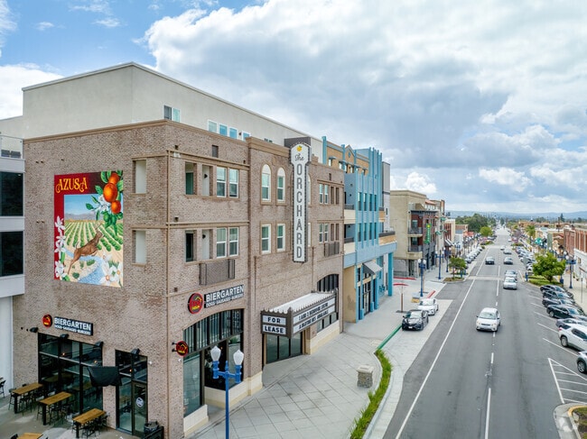 The heart of Downtown Azusa is lined with restaurants and retailers for residents to browse.