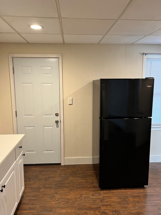 Kitchen (Refrigerator/Exit) - 52 Germain Ave
