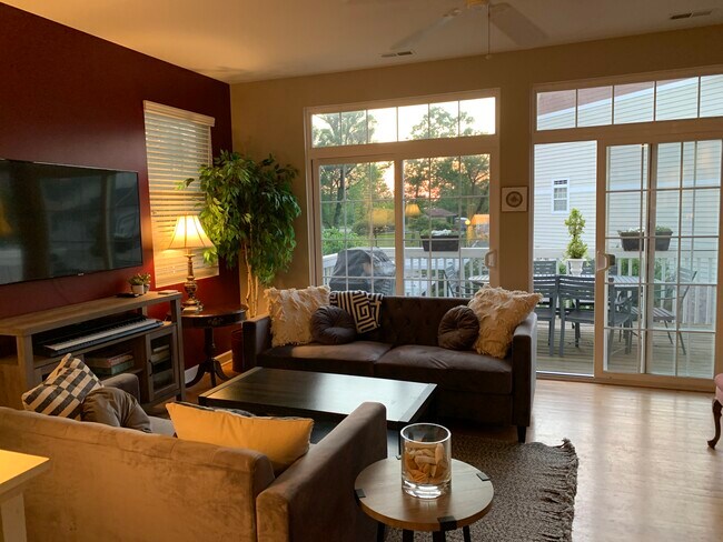 great room on main level leads to a huge deck - 170 Lake Shore Dr