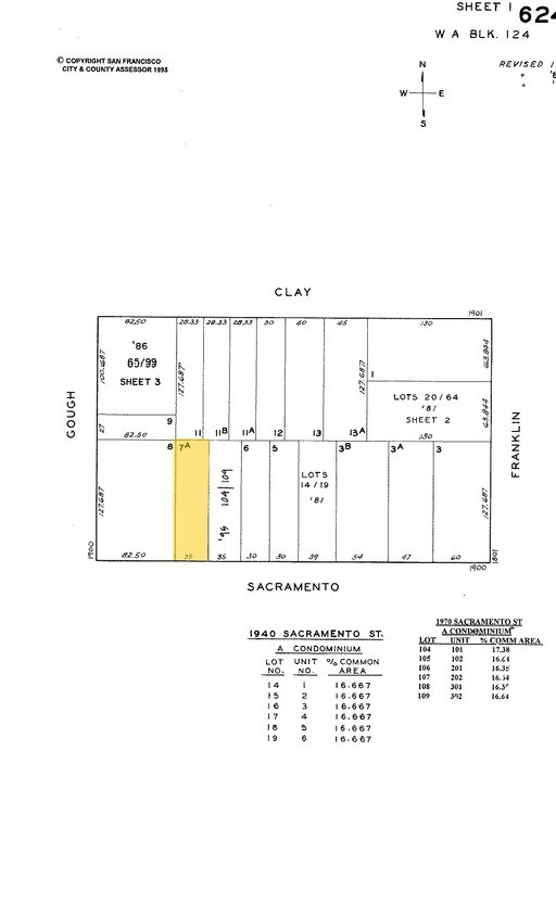 Mapa de la parcela - 1980 Sacramento