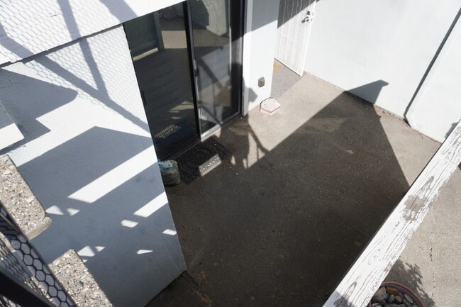 View of the private front patio - 6518 Embarcadero Dr