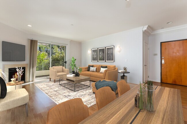 Living room virtually staged - 10633 Eastborne Ave