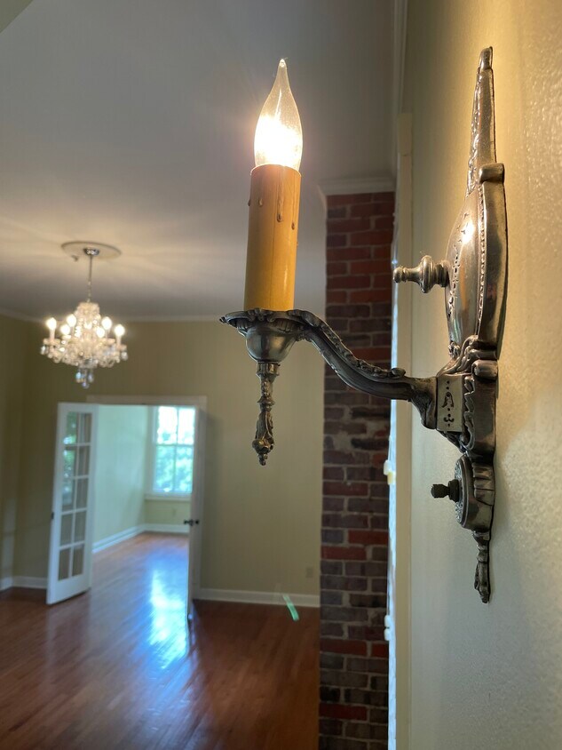 Unit C Pewter Sconce - 1410 S Gaines St