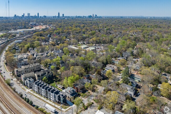 Lake Claire sits only about 5 miles east of Downtown Atlanta.
