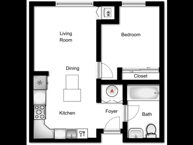 1HAB/1BA - The Village at Heritage Court
