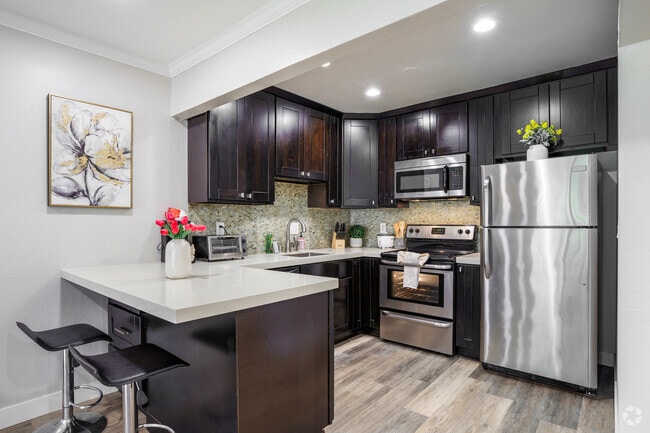1BR, 1BA - Plan B - Kitchen - 888 Golden Fortune