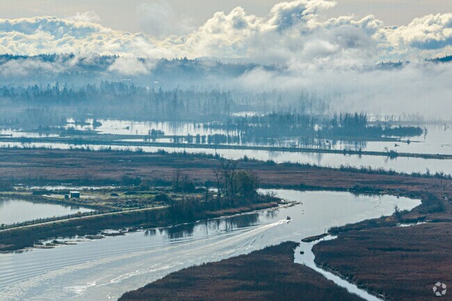 Ebey Waterfront Park has extensive waterways to enjoy in the city of Marysville.