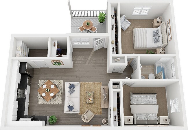 dos habitaciones - Bransford Apartments