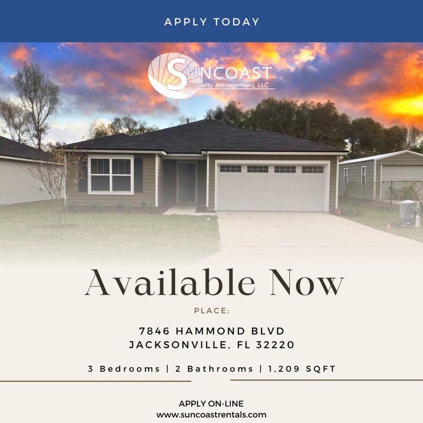 7846 Hammond Blvd, Jacksonville, FL 32220 House Rental in