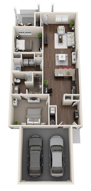 Plano de planta - Redwood Whiteland
