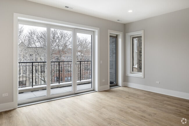 3BR, 2BA - 1,500SF - Living Room - Wrigley Flats