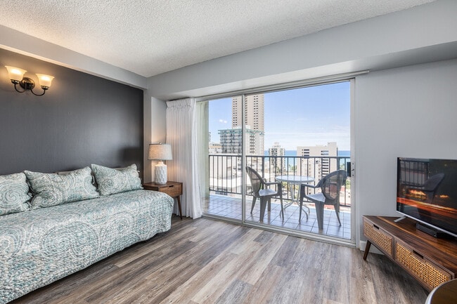Views from Living Room - 2440 Kuhio Ave
