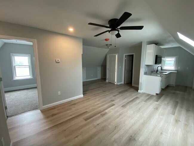 Unit 3 Kitchen & Living Area - 4 Washington St Apartments