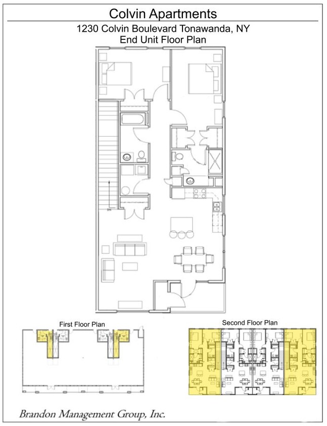 Floorplan - Endcap Units - 1230 Colvin Blvd