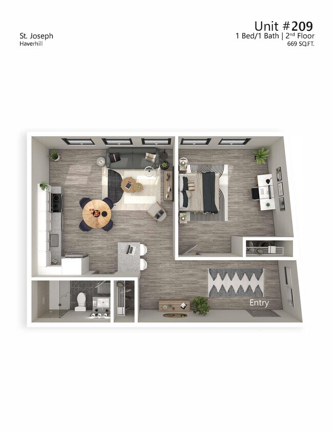 56 Oak Terrace Unit 209, Haverhill, MA 01832 Room for Rent in