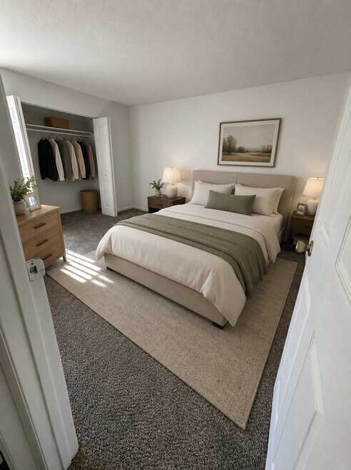 Ai Furnished Bedroom - Castlewood Apartments