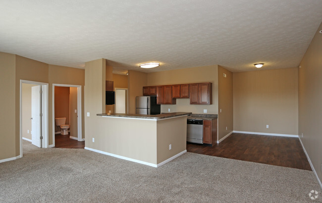 Two Bedroom Two Bath Kitchen/Living - Country Club Estates