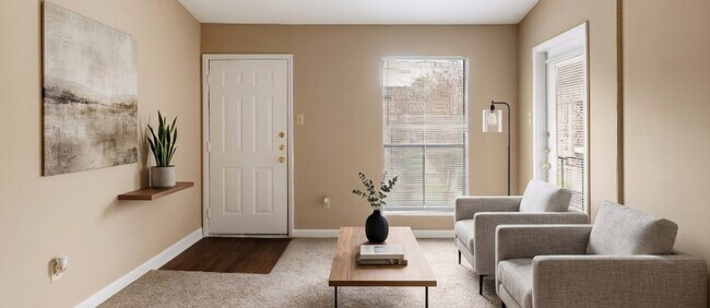 Studio Living Room - 507SF - Walnut Terrace Apartments