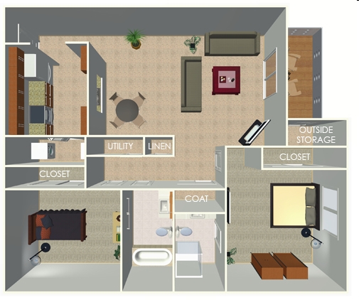 Plano de planta - Vinton Street Apartments