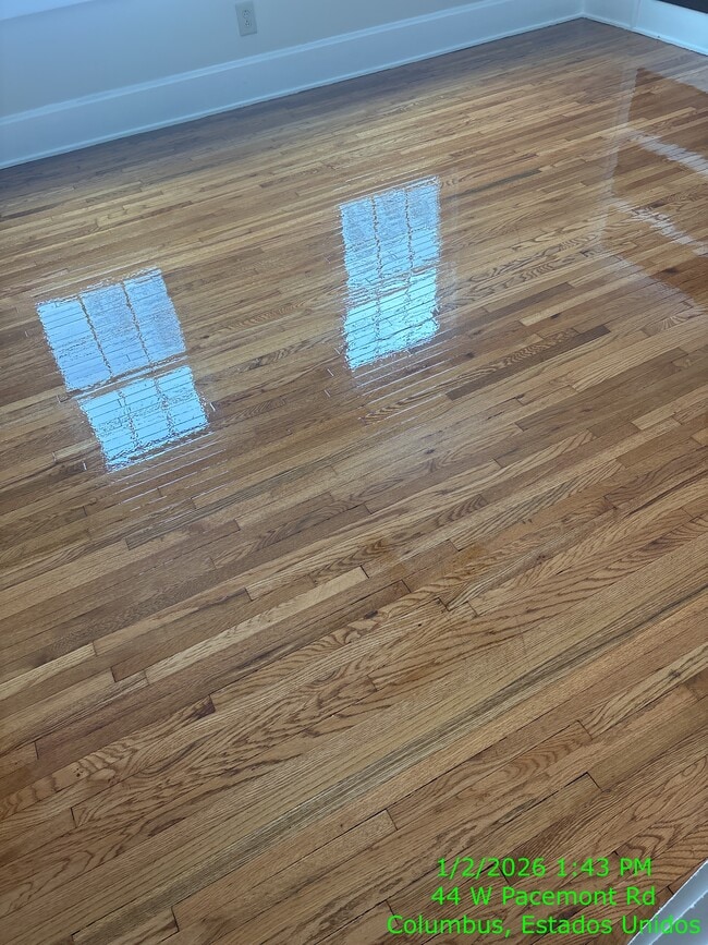 Bedroom floors after refinished - 44 W Pacemont Rd