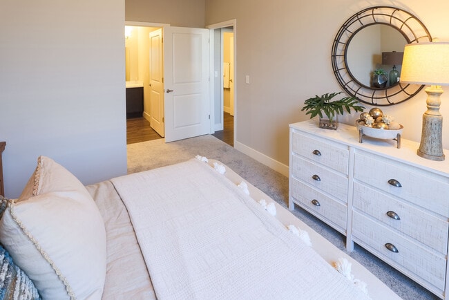 Furnished Model Unit- Master Bedroom - Renaissance Park Apartments