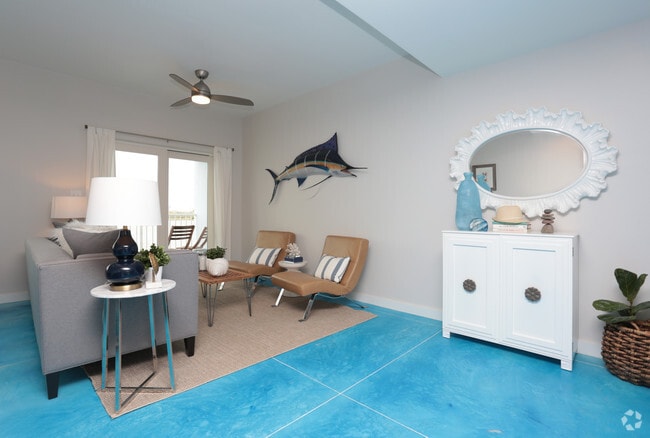 1BR, 1BA 868SF - Living Room - The Waterfront