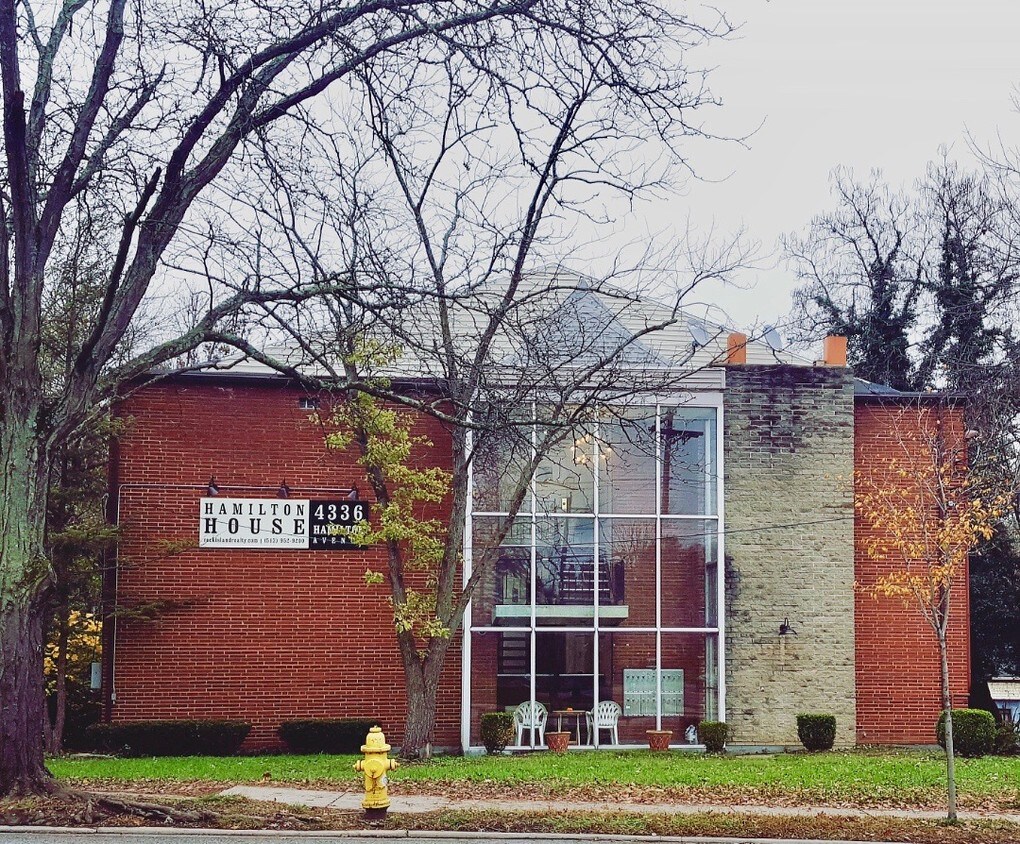 The building sits on the bus lines. - 4336 Hamilton Ave