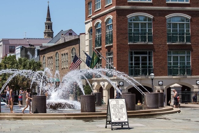 Fountain in Charleston's Waterfront Park