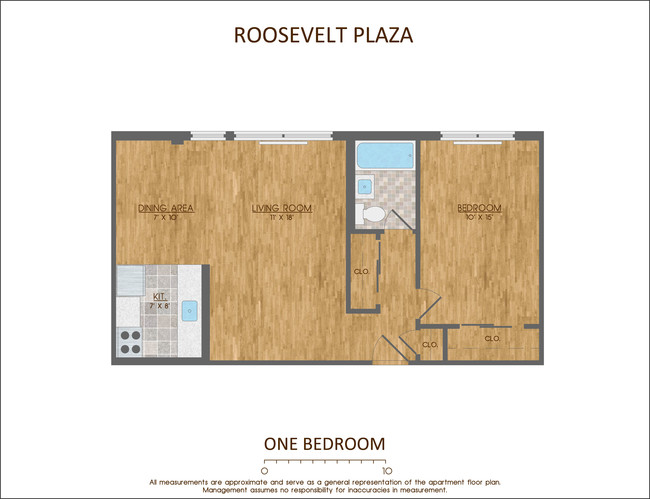 Plano de planta - Roosevelt Plaza