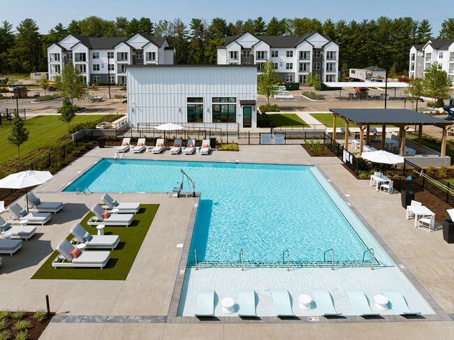 Resort-style Swimming Pool with Tanning Ledge - Bexley Spring Hill