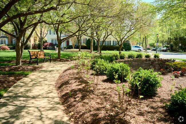 Many parks and green areas are scattered across North Potomac, Maryland.
