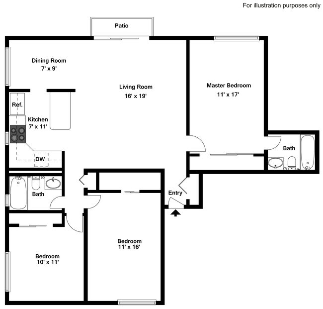 Crossroads Apartments Apartments Sauk Village, IL