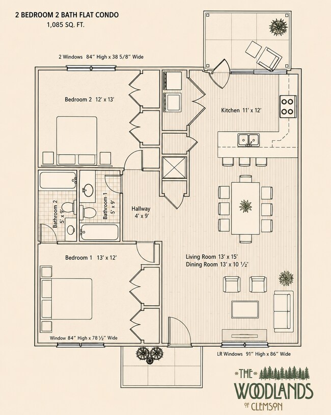 Foto del edificio - 2 Bedroom Flat at Woodlands of Clemson
