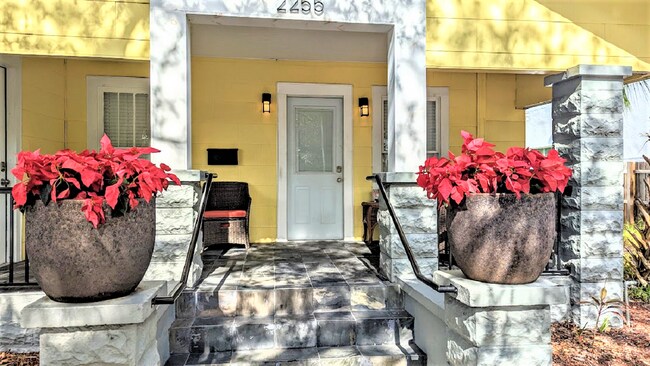 front door to the house as seen from 1st Avenue - 2255 1st Ave N