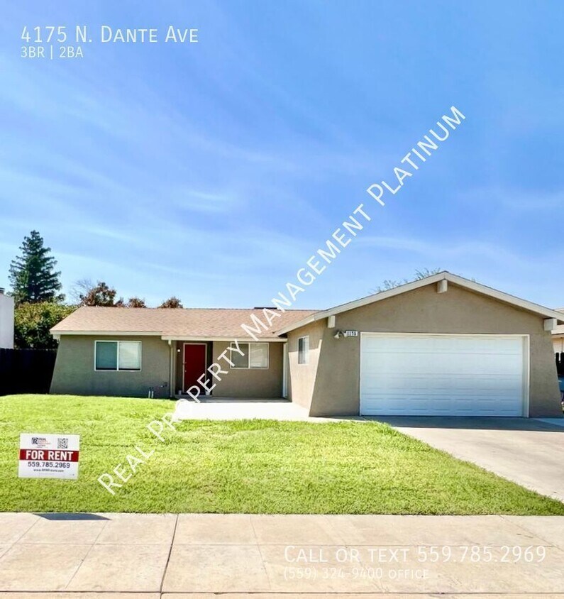 Foto principal - $2,150 Fresno 3 bedroom/ 2 bath, N. Dante,...