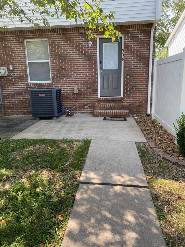 Patio in back - 508 Deer Lick Pl