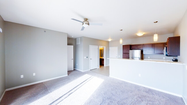 Living Room/ Kitchen - Graystone Heights Luxury Apartments