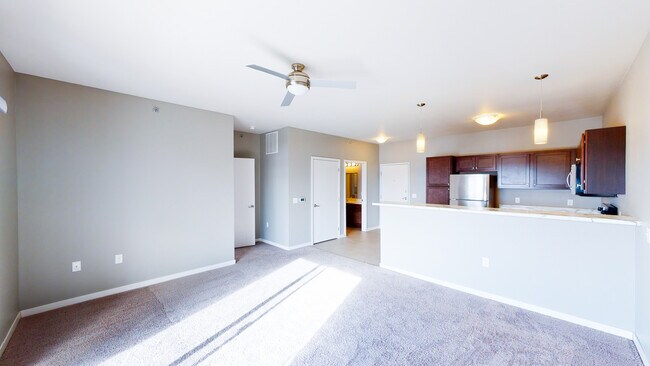 Living Room/ Kitchen - Graystone Heights Luxury Apartments