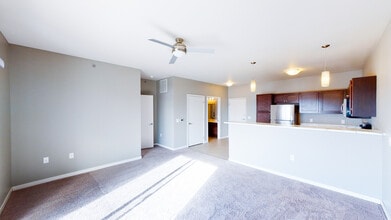 Living Room/ Kitchen - Graystone Heights Luxury Apartments