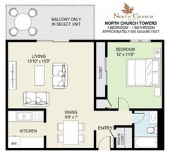 Interior Photo - North Church Towers Apartments