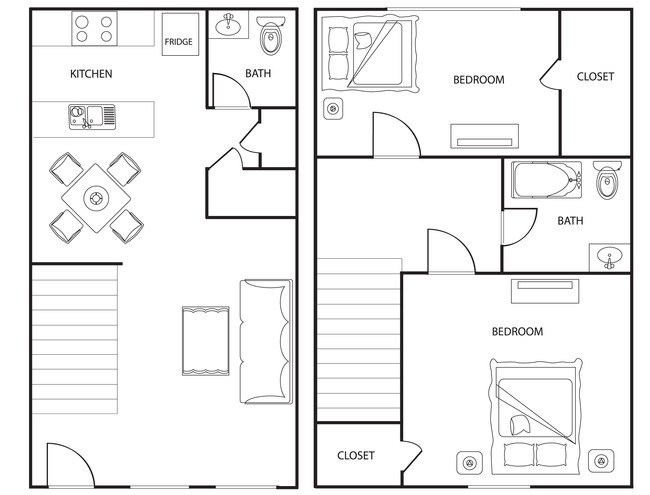 2BR/1.5BA - Eastgate Apartments