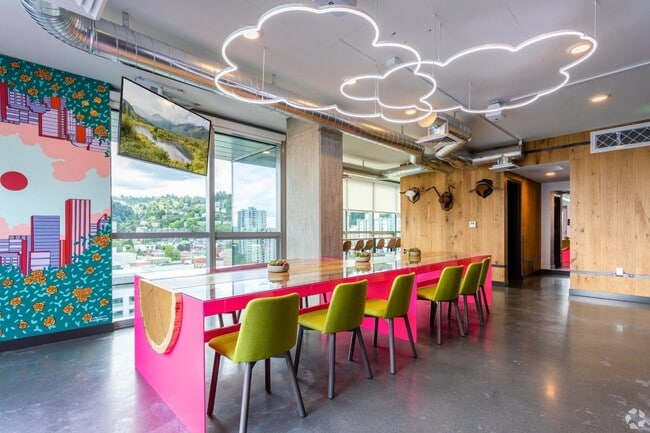 Flexible community spaces designed for studying or working from anywhere - Collective on 4th