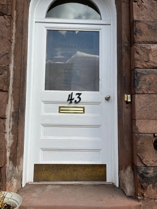 Front door - 43 First Street, Albany NY, USA