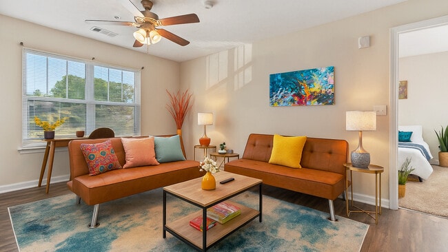 LEGENDS 2 BR | 2 BA - Living Room 1 - Legends at Armour Avenue