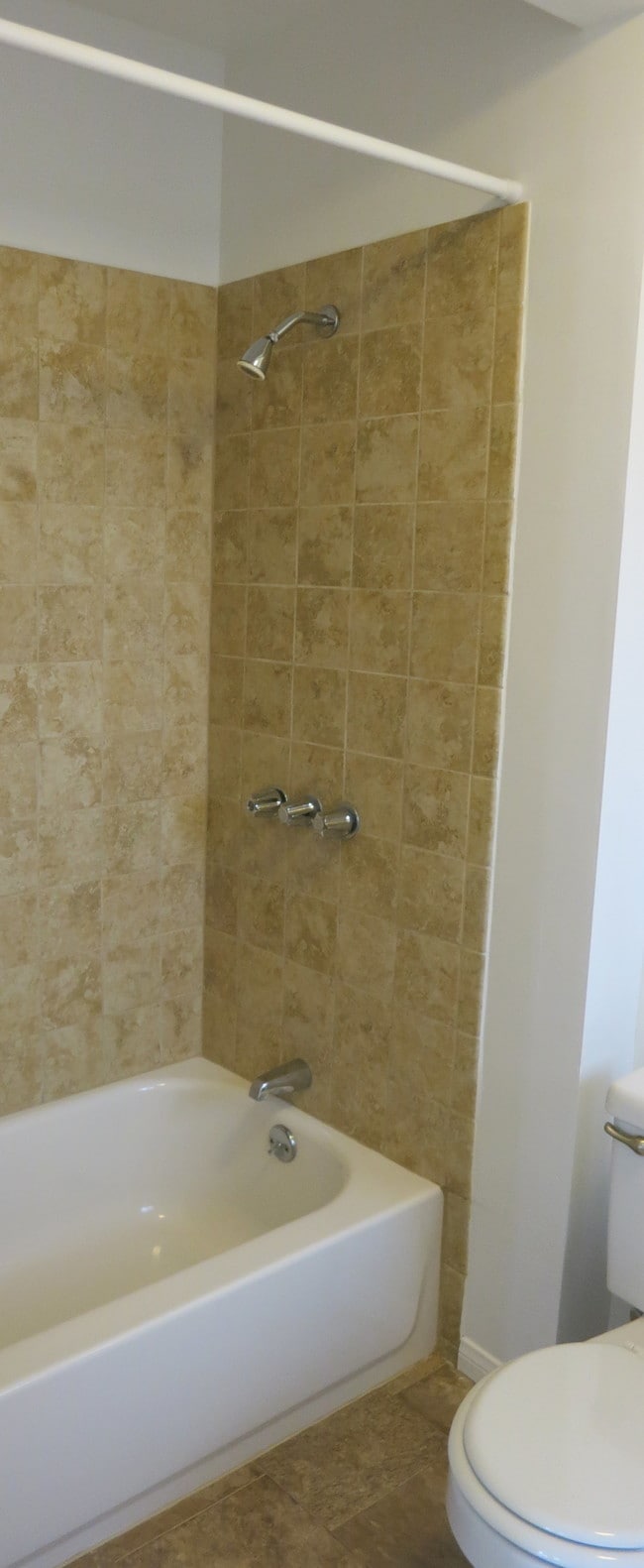 Shower over tub. - 3607 Crest Dr