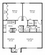 2 Bedroom 1.5 Bath