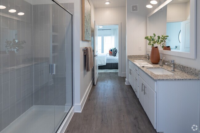 2BR, 2BA - 1,176SF-B1C- Bathroom - The Maggie Flats